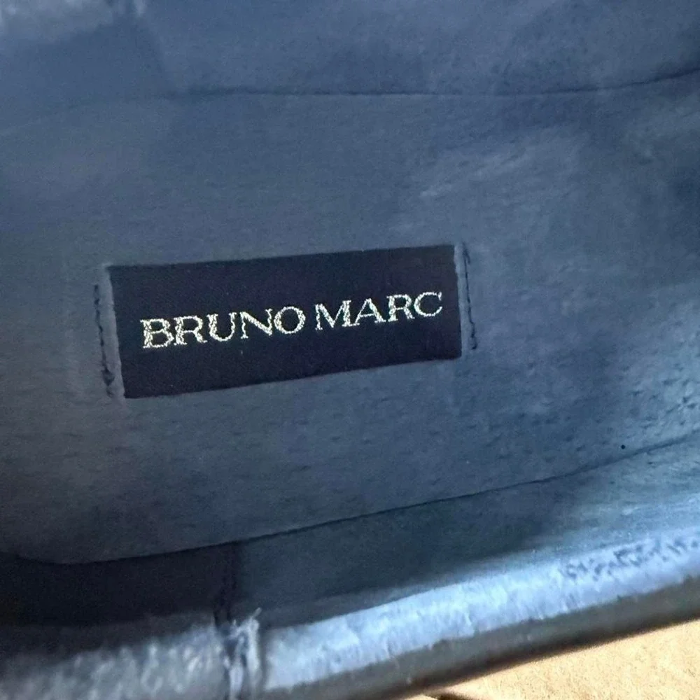 Bruno Marc Downing size 14 wide fit Black Leather Oxford Shoes